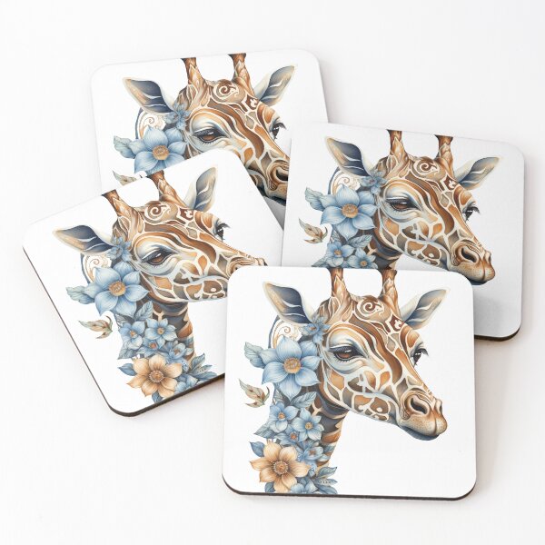 Item preview, Boho Cute Giraffe Graphic Watercolor Menagerie A Celebration of Animals in Every Form  designed and sold by dcohea.
