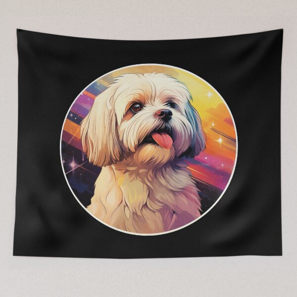 Item preview, Lhasa Apso Retro Space designed and sold by AussieWonders.
