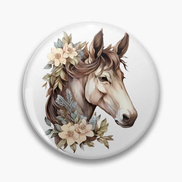Item preview, Boho Horse Graphic Watercolor Menagerie A Celebration of Animals in Every Form  designed and sold by dcohea.