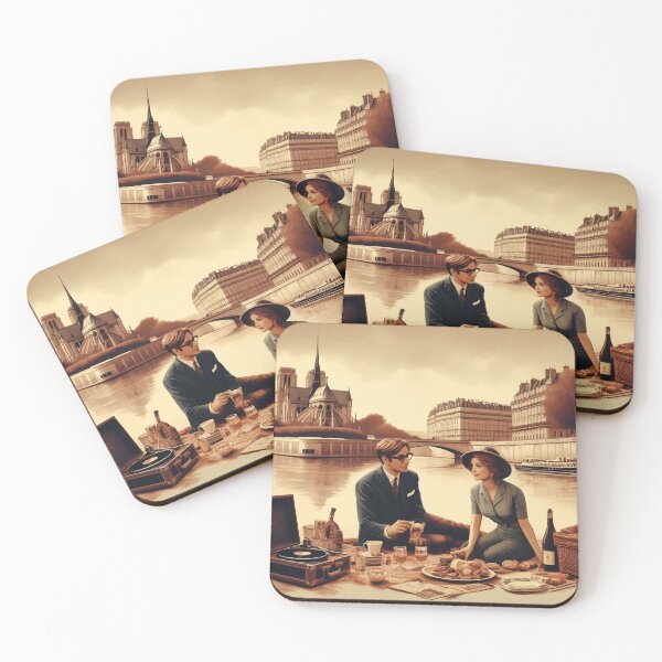 Item preview, Seine Serenity - Retro Riverside Brunch in Paris designed and sold by FarBeyound.