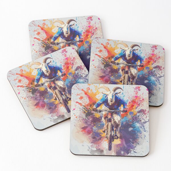 Item preview, Goat Trails: A goat on a mountain bike designed and sold by UnrealMTB.