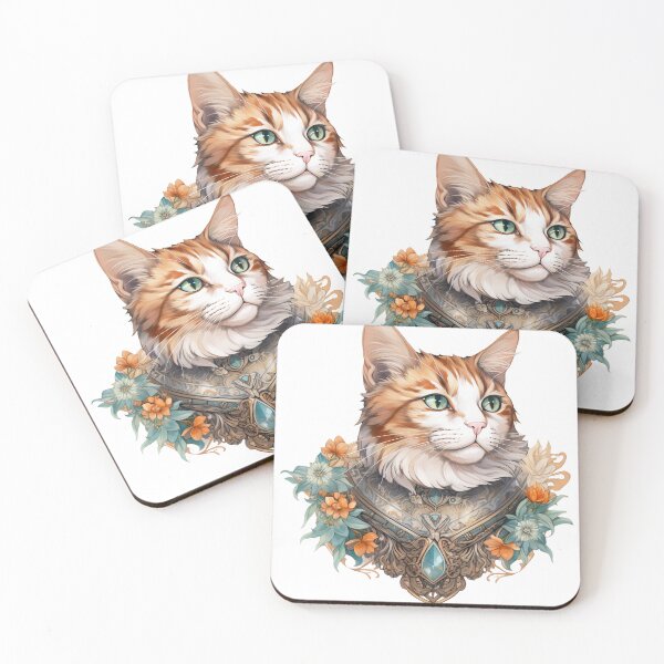Item preview, Boho Cute Cat Graphic Watercolor Menagerie A Celebration of Animals in Every Form  designed and sold by dcohea.