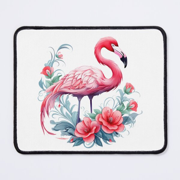 Item preview, Boho Pink Flamingo Graphic Watercolor Menagerie A Celebration of Animals in Every Form  designed and sold by dcohea.