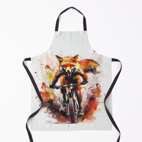 Item preview, Speedy Furry: A fox on a mountain bike designed and sold by UnrealMTB.