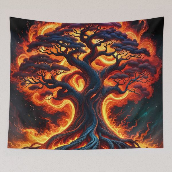 Item preview, Fire Tree, Ai Generated Art  designed and sold by ACC .