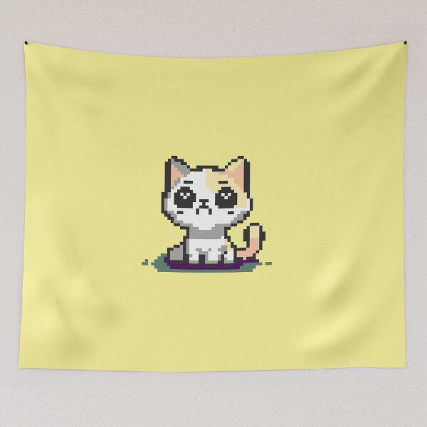 Item preview, Sad cat pixel art designed and sold by dinob.