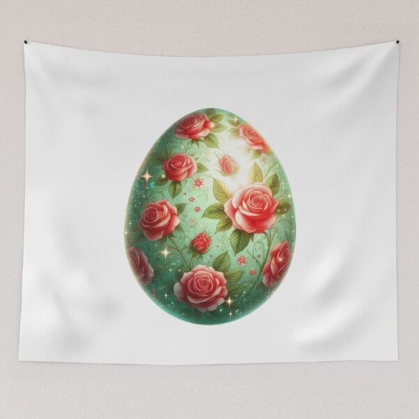 Item preview, easter egg with roses decoration Easter Egg designed and sold by Expressions-Sel.