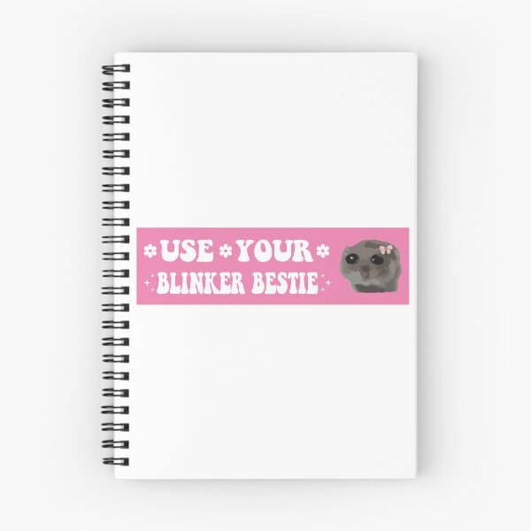 Item preview, Use Your Blinker Bestie sad hamster bumper designed and sold by fanky-bumper.
