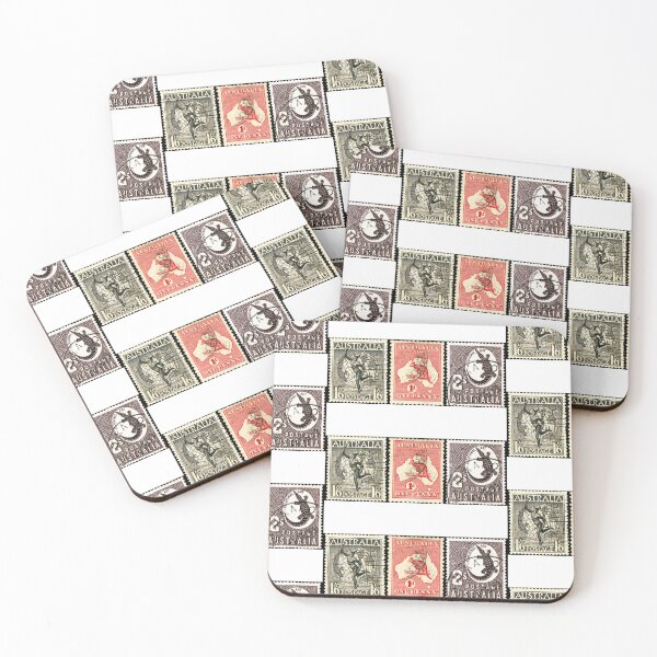 Item preview, Australia, vintage, postage, stamps, croc, kangaroo designed and sold by Add2crt.
