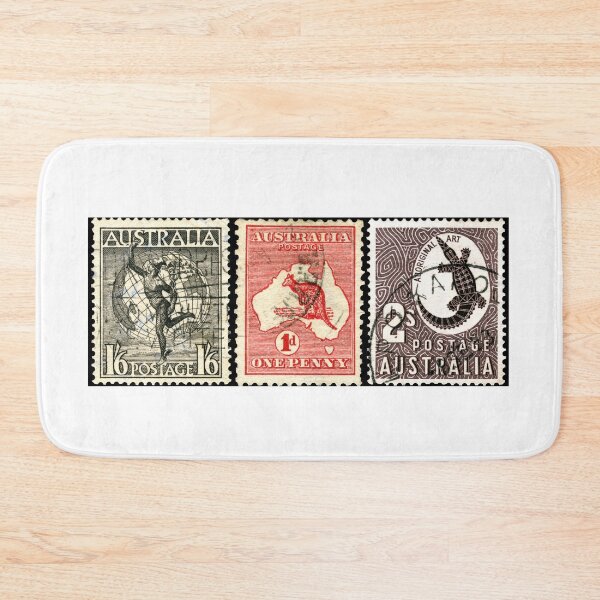 Item preview, Australia, vintage, postage, stamps, croc, kangaroo designed and sold by Add2crt.