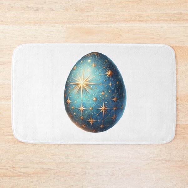 Item preview, easter egg with golden stars decoration Easter Egg designed and sold by Expressions-Sel.