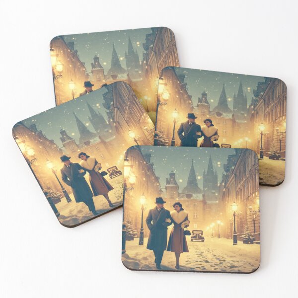 Item preview, Winter Whispers - Snowy Evening Stroll designed and sold by FarBeyound.