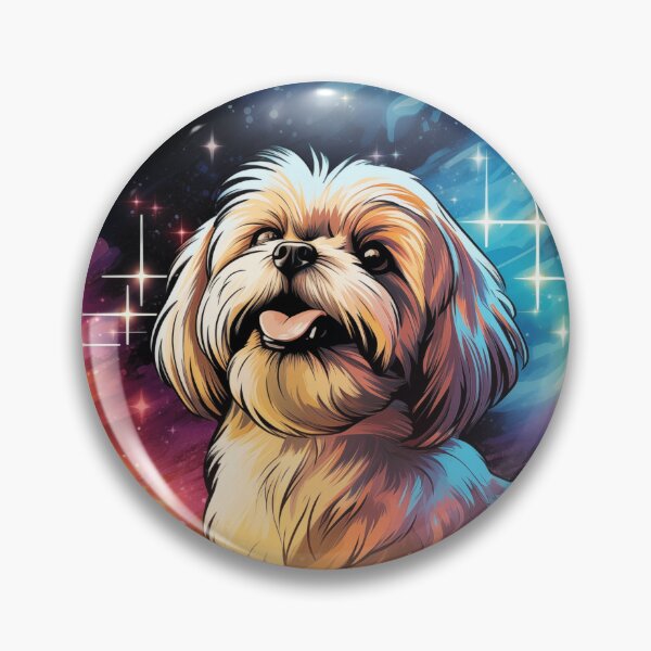 Item preview, Lhasa Apso Retro Space designed and sold by AussieWonders.