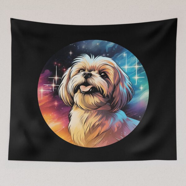 Item preview, Lhasa Apso Retro Space designed and sold by AussieWonders.