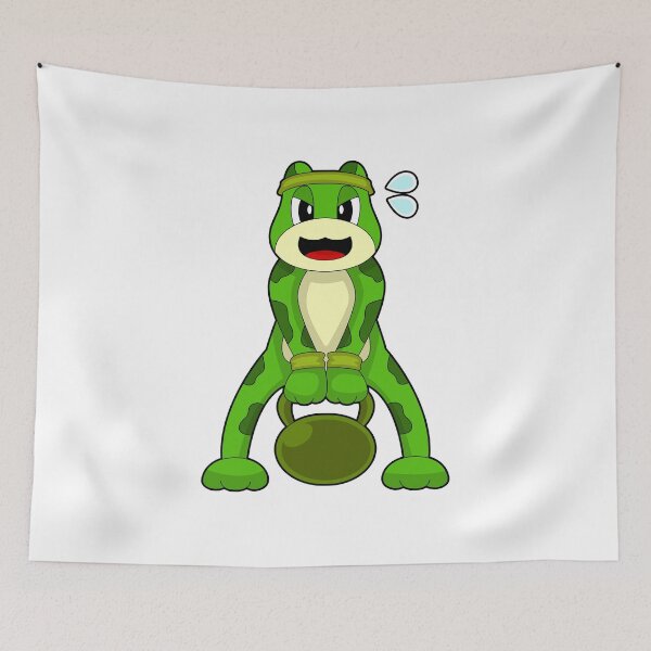 Item preview, Frog Bodybuilder Dumbbell Bodybuilding designed and sold by Snabdesign84.