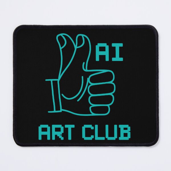 Item preview, AI art club, hand with 2 thumbs parody designed and sold by Gerald Waters.