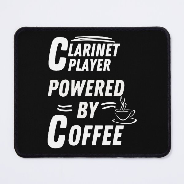 Item preview, Clarinet Player powered by coffee designed and sold by annoying-shirts.