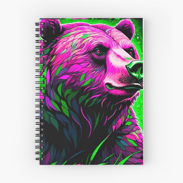 Item preview, Enchanted Flora: The Pink and Green Bear designed and sold by GrizzlyCollective.