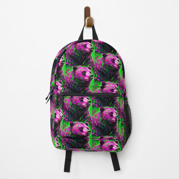 Item preview, Enchanted Flora: The Pink and Green Bear designed and sold by GrizzlyCollective.
