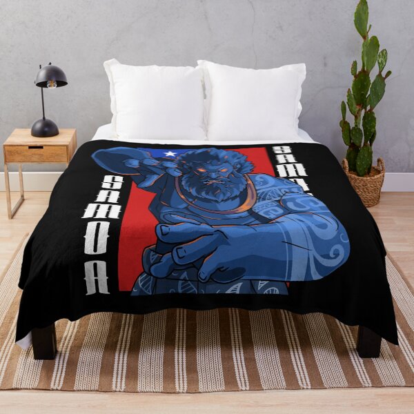 Item preview, Samoan Pride Polynesian Warrior Tribal Samoa Flag designed and sold by Nosek1ng.