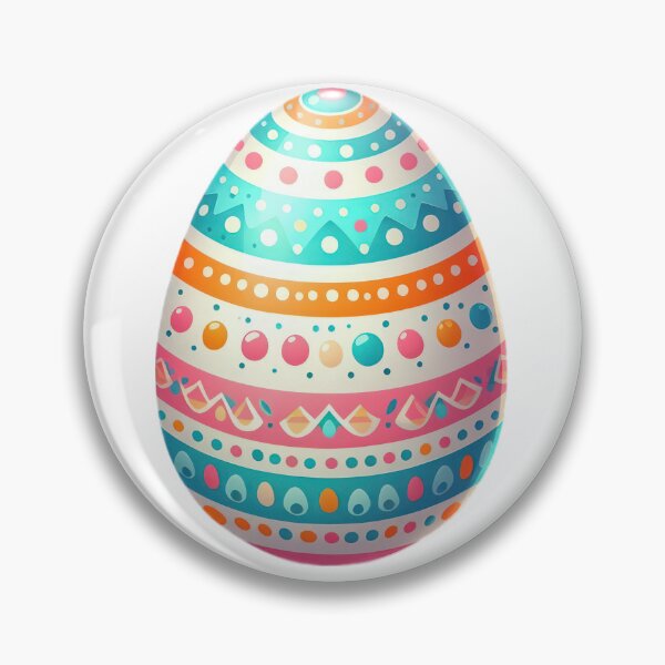 Item preview, easter egg with colorful decoration designed and sold by Expressions-Sel.