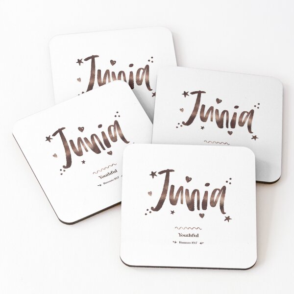Item preview, Junia | Romans 16 7 | Youthful | Christian Name with Biblical Meaning For Girl | Christian Name Collection designed and sold by Blessed Be Your Name.