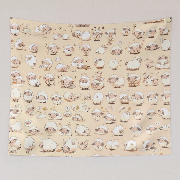 Item preview, Sheep Pattern designed and sold by SweetMagicDream.