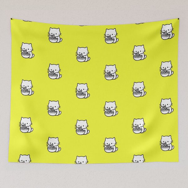 Item preview, Cat eating ramen designed and sold by Shiny Studio .
