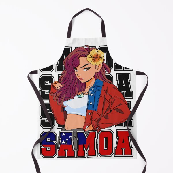 Item preview, Samoan Girl Pride Polynesian Tribal Samoa Flag designed and sold by Nosek1ng.
