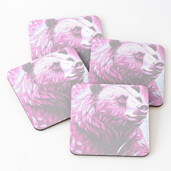 Item preview, Majestic Arctic Wanderer: The White and Pink Grizzly designed and sold by GrizzlyCollective.