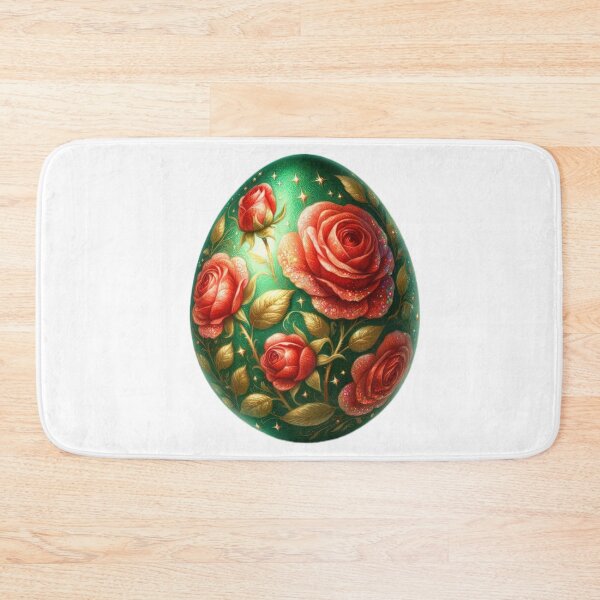 Item preview, easter egg with red roses decoration designed and sold by Expressions-Sel.