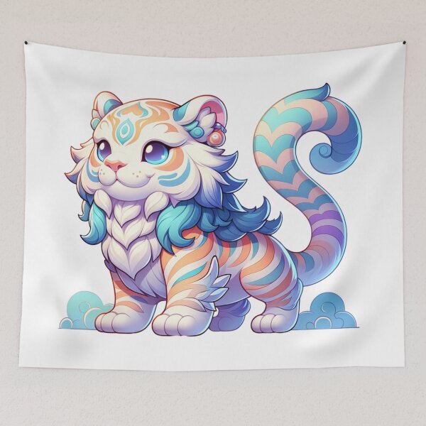 Item preview, Pastel Tiger: Gentle Guardian of Dreams designed and sold by herloque.