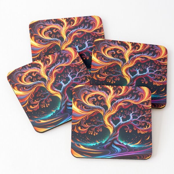 Item preview, Swirling Fire Tree, Ai Generated Art  designed and sold by ACC .