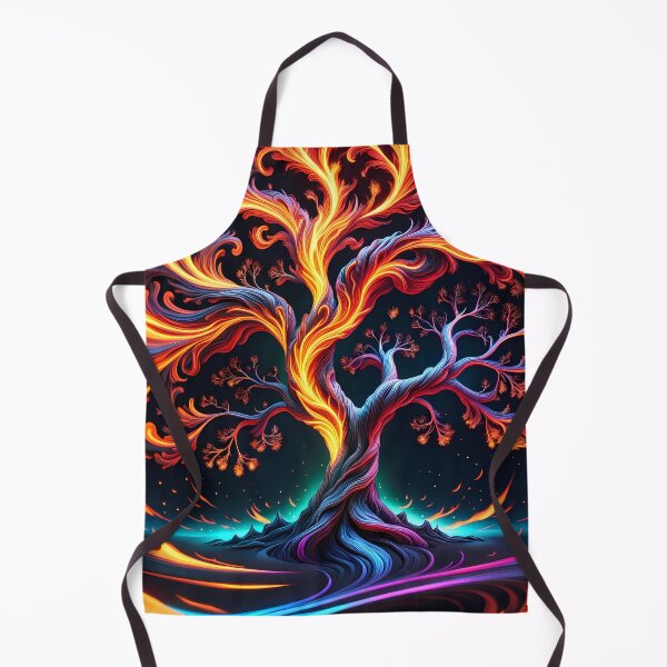 Item preview, Swirling Fire Tree, Ai Generated Art designed and sold by ACC .