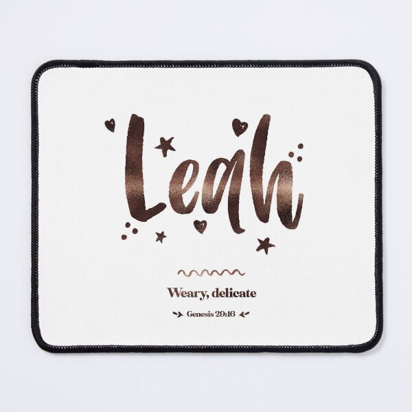 Item preview, Leah | Genesis 29 16 | Weary Delicate | Christian Name with Biblical Meaning For Girl | Christian Name Collection designed and sold by Blessed Be Your Name.