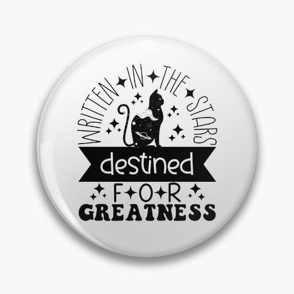 Item preview, Written in The Stars Destined For Greatness! Zodiac and Mystical Cat designed and sold by smalldesignbox.