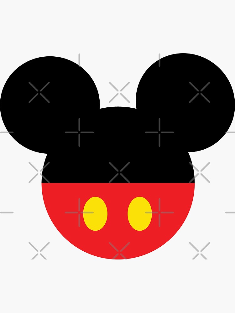 Red and Black Mouse Heads Vinyl