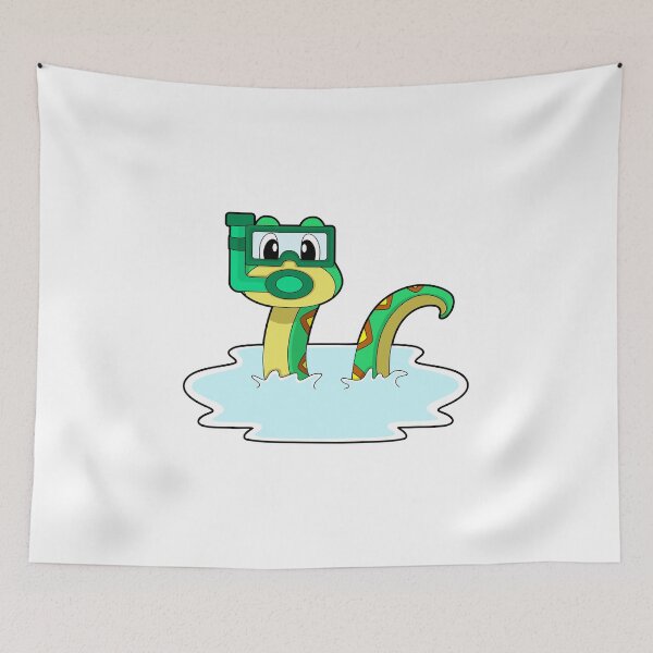 Item preview, Snake Swimming Swimming goggles designed and sold by Snabdesign84.