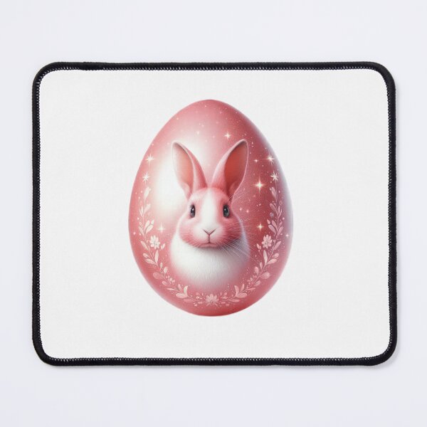 Item preview, easter egg with pink color and rabbit decoration designed and sold by Expressions-Sel.