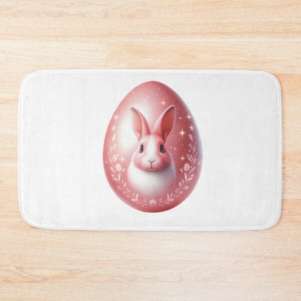 Item preview, easter egg with pink color and rabbit decoration designed and sold by Expressions-Sel.