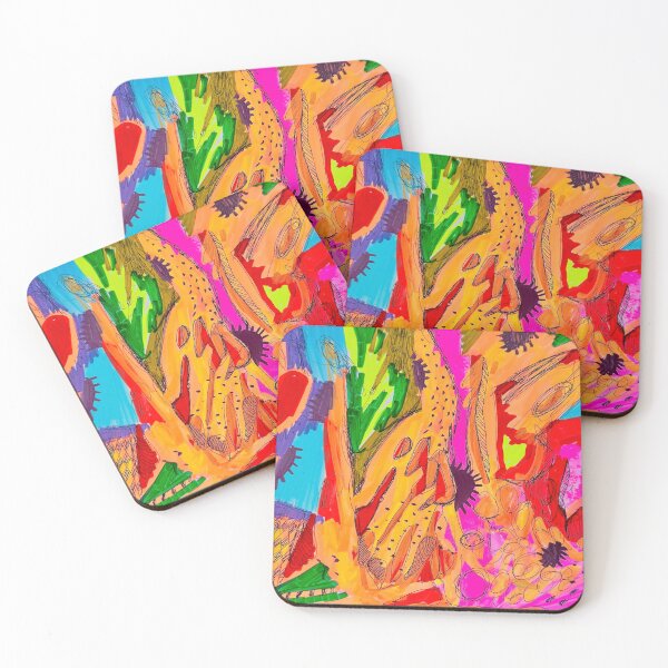 Item preview, 642. Colorful Abstract Mess: Vibrant Chaos: Abstract Felt Art by Veera Zukova designed and sold by Veera Zukova.