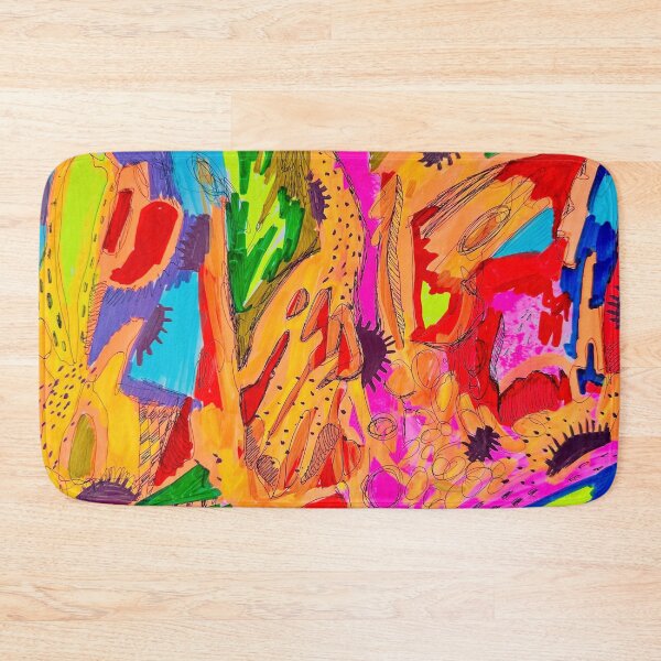 Item preview, 642. Colorful Abstract Mess: Vibrant Chaos: Abstract Felt Art by Veera Zukova designed and sold by Veera Zukova.