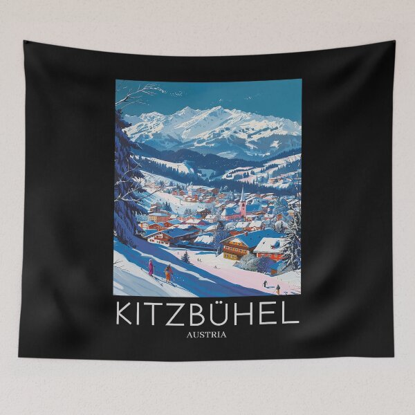 Item preview, A Pop Art Travel Print of Kitzbühel - Austria designed and sold by StudioRedKoala.