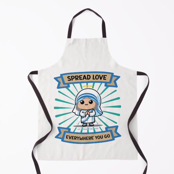 Item preview, Kawaii (Cute) St. Mother Teresa of Calcutta Sprad Love Quote Design v2 designed and sold by artjuniverse.