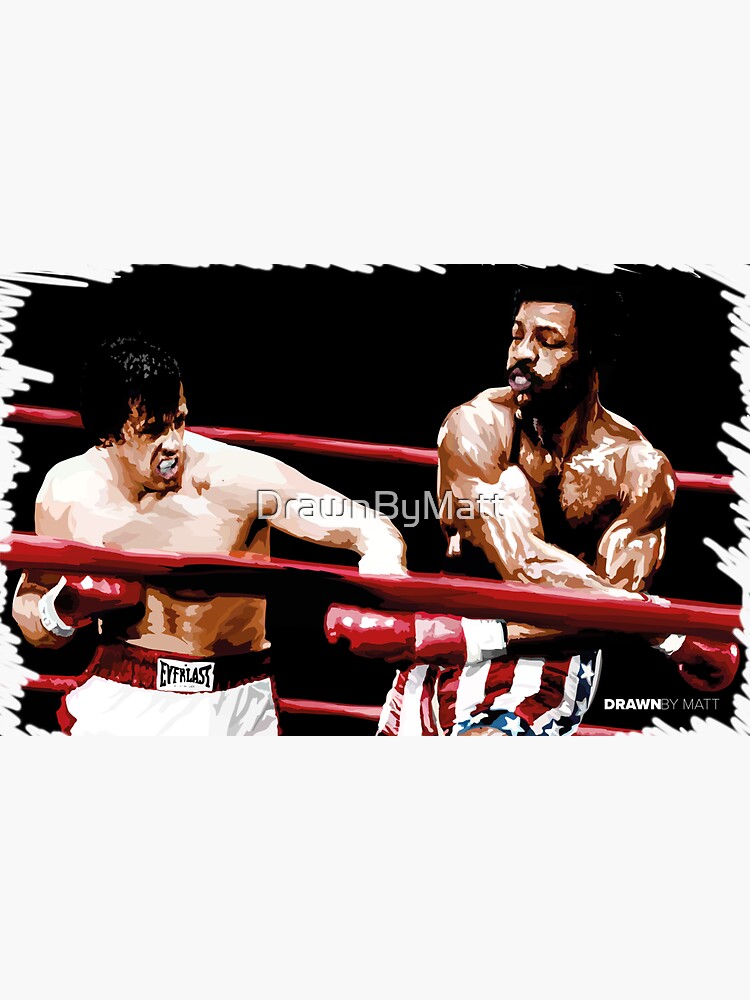 Thumbnail 3 of 3, Sticker, Another one of the best boxing films EVER drawing designed and sold by DrawnByMatt.