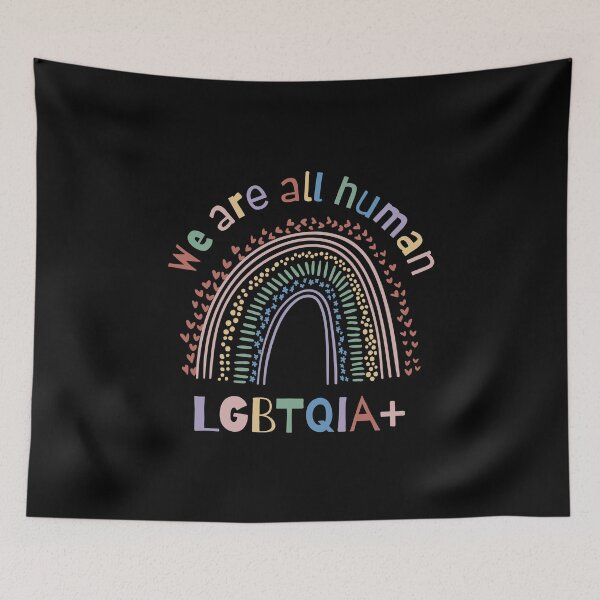 Item preview, We are all human LGBTQIA+ Pride designed and sold by HandicraftArt.