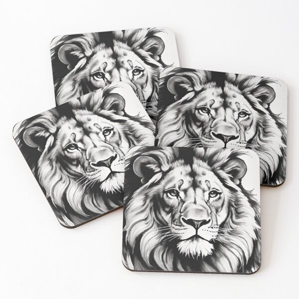 Item preview, Monochrome Majesty: The Graceful Lion designed and sold by GrizzlyCollective.