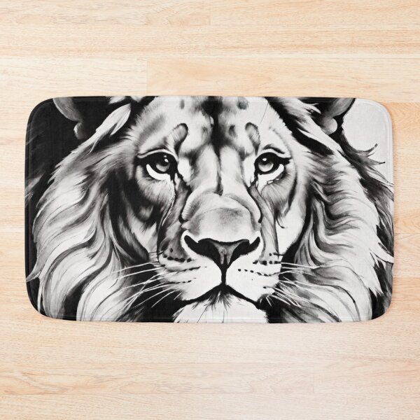 Item preview, Monochrome Majesty: The Graceful Lion designed and sold by GrizzlyCollective.