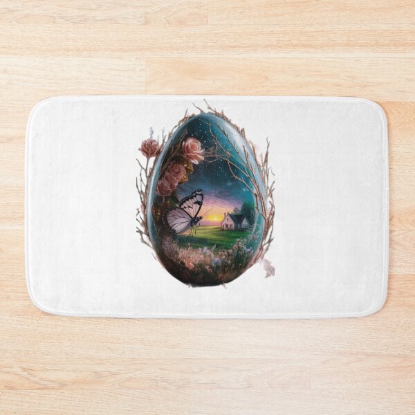 Item preview, easter egg with butterfly landscape decoration designed and sold by Expressions-Sel.