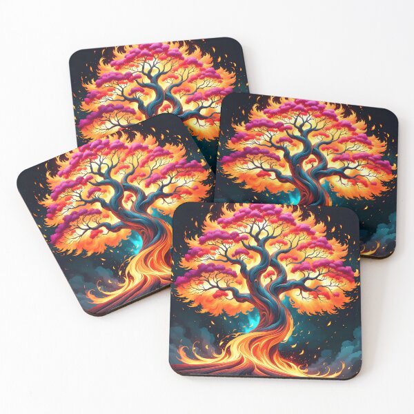 Item preview, Swirling Fire Tree, Ai Generated Art  designed and sold by ACC .